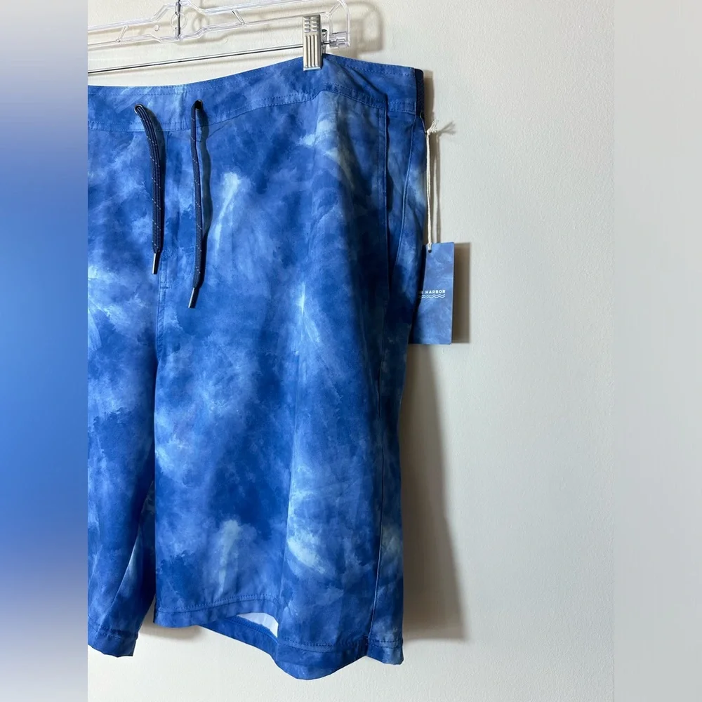 Fair Harbor Lined Swim Trunks In Clark Blue